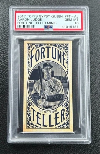 2017 TOPPS GYPSY QUEEN FORTUNE TELLER MINIS #FTAJ AARON JUDGE PSA 10 ROOKIE CARD