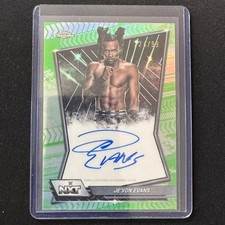 ⚡️XB 2026 TOPPS CHROME WWE NXT AUTO GREEN REFRACTOR /99 JE'VON EVANS