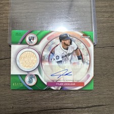 2025 Topps Finest - Rookie Autograph Relic Tyler Locklear Green Refractor /75