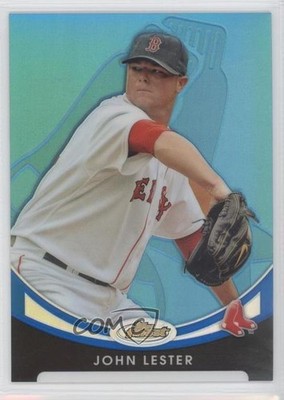 2010 Topps Finest Blue Refractor /299 Jon Lester #73 0a1