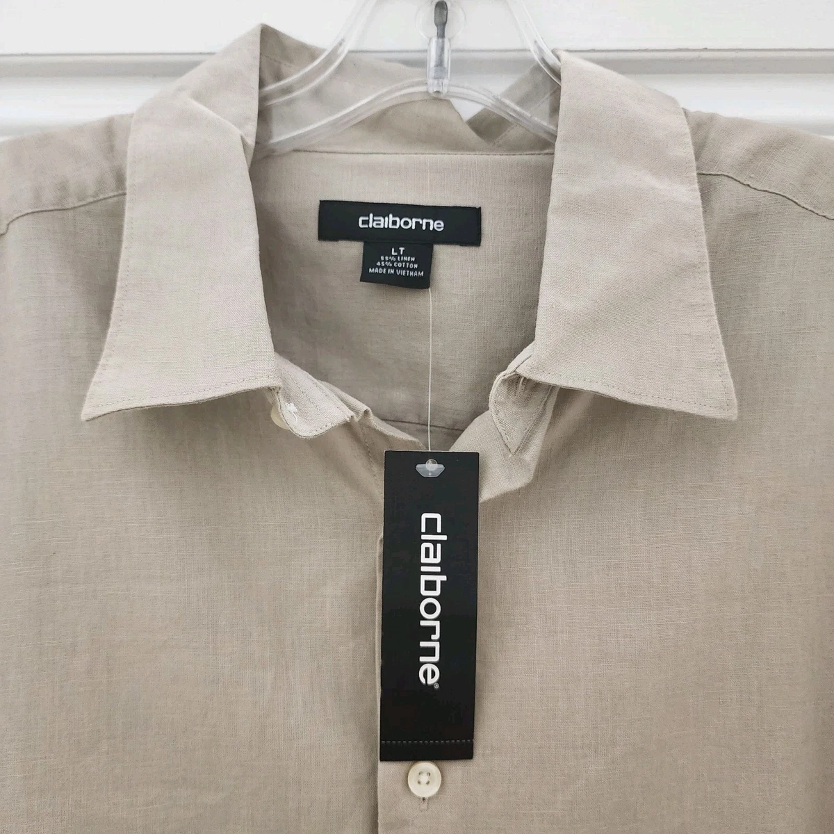 Claiborne Linen Casual Button-Down Shirts for Men for sale | eBay