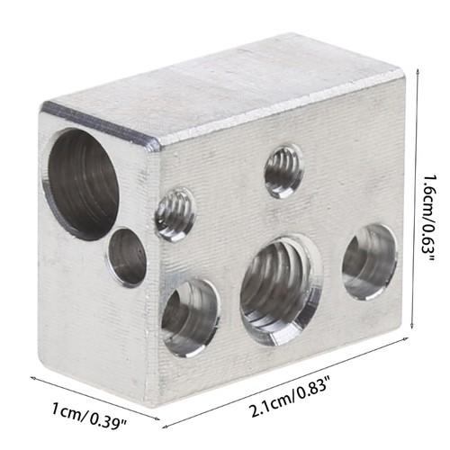 3D Printer Aluminum Heatblock Heating Block for Ender 3 S1 V6 Extrusion for Head - Afbeelding 8 van 8