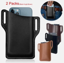 2 Packs Universal Phone Case Pouch Holster w/ Belt Loop Clip for Samsung/iPhone