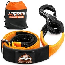 Tree Saver Strap 3" x 8' with S-Shaped Tow Hook  Heavy Duty Tow Strap 35300LBS