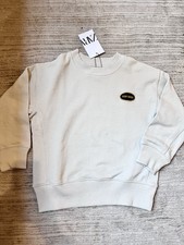 NWT Zara Kids Sweatshirt Embroidered Patch Size Boy 6-7