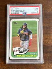 2021 TOPPS 1965 TOPPS REDUX #T656 RONALD ACUNA JR. POP 3 PSA 9