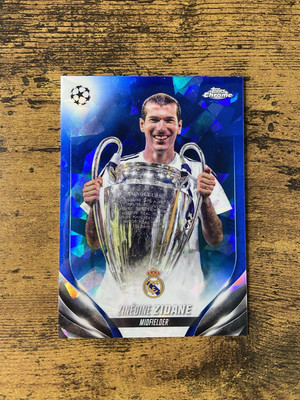 2023-24 Topps Chrome Sapphire UEFA Zinedine Zidane Image Variations #CVS-5