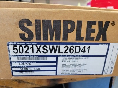 Simplex Cylindrical Mechanical Push-Button lock