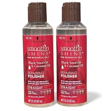 Schwarzkopf Smooth N Shine Black Seed & Coconut Oil Repairing Polisher Lot Of 2