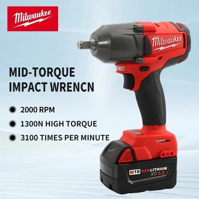 Milwaukee Electric Brushless Impact Wrench 1300nm Torque 2000rpm
