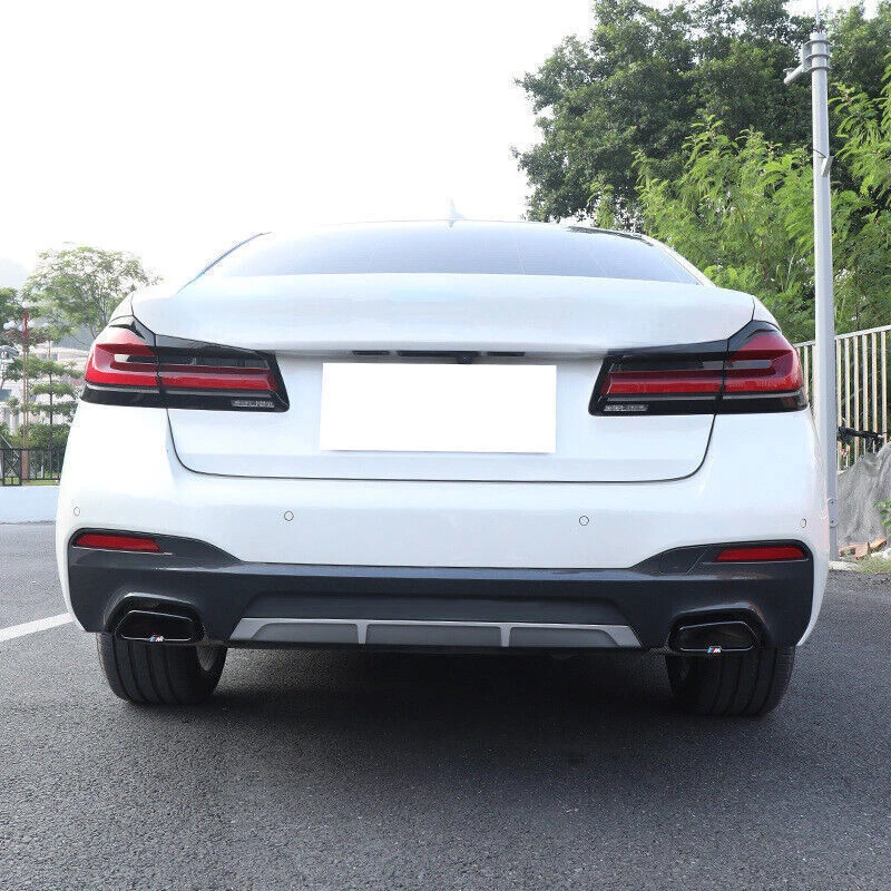 Rear Exhaust  Cover Trim Fit for BMW 5 Series G30 2018-22 525i 530i Tips - Image 3 of 4