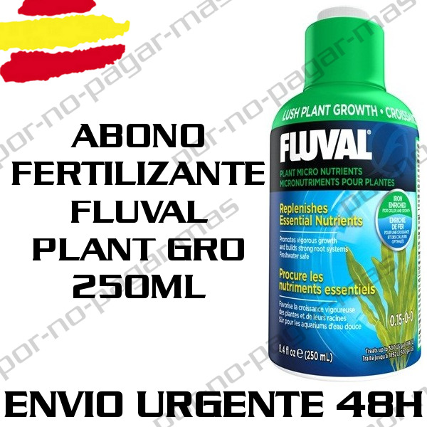 ABONO FERTILIZANTE PARA PLANTAS DE ACUARIO FLUVAL PLANT GRO 250ML GAMBARIO