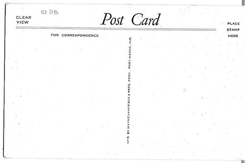 Postal antigua de Rochester, EN Indiana, hotel colonial, lago Manitou - Imagen 2 de 2