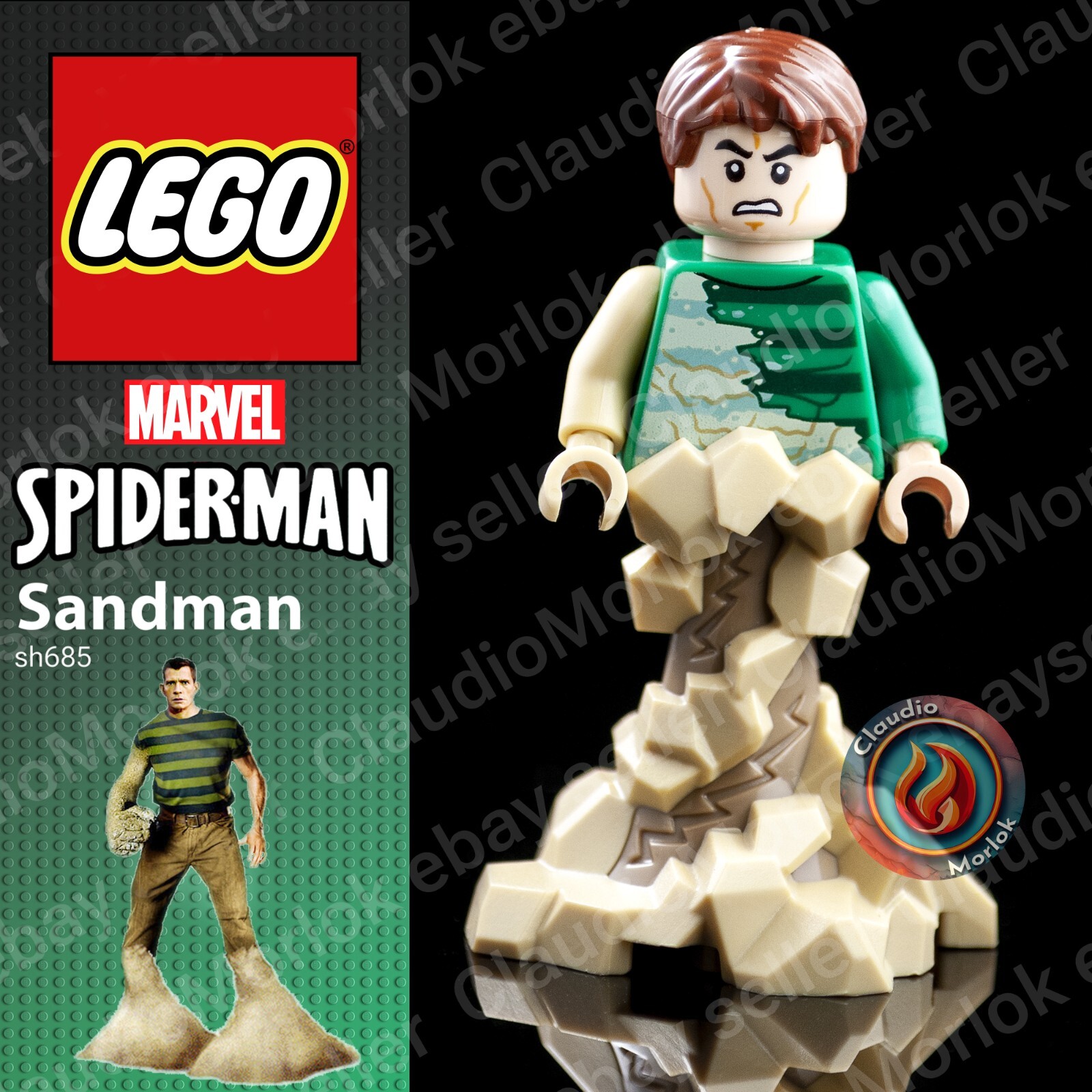 Minifigure LEGO Sandman Marvel Spider-Man