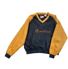 Chase Authentics Tony Stewart Windbreaker Lined Pullover Medium Black Nylon