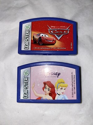 Leapster Disney Princess Cars Games Lot Leapfrog Leap Frog Cartridge
