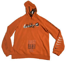 NIKE JDI Just Do It Club Orange Pullover Hoodie Men's Size 2XL