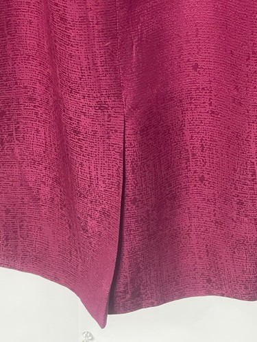 Conjunto de falda traje formal vintage Adrianna Papell 100 % seda fucsia 2 piezas talla 12P - Imagen 14 de 15