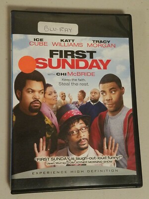 First Sunday (Blu-ray, 2008) Ice Cube, Katt Williams, Tracy Morgan, Chi McBride 