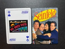 swap playing card    SEINFELD   DEL BOCA VISTA    Queen of Spades