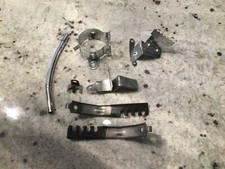 Chevy Small Block Parts..chromed Coil And Timing Brackets And Dipstick Tube Etc