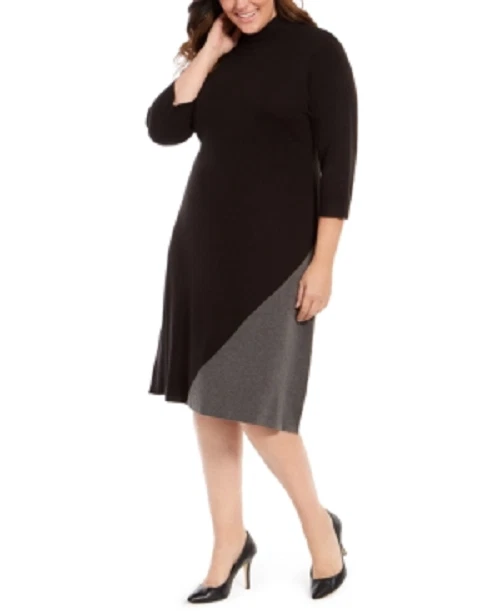 Calvin klein plus hotsell size sweater dress