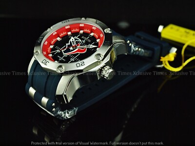 NEW Invicta NFL HOUSTON TEXANS 50mm Pro Diver Scuba Automatic Strap SS  Watch