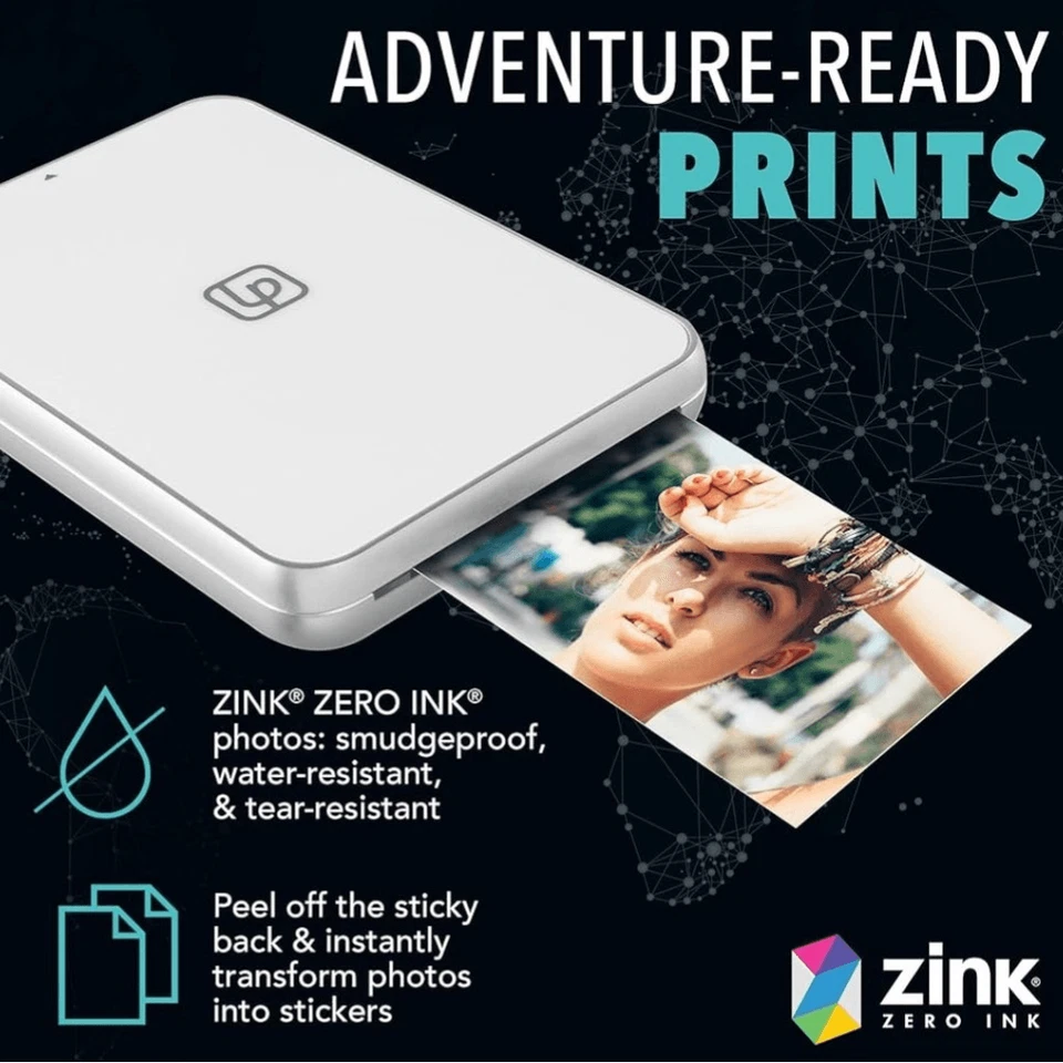 Life Print Ultra-Slim Portable Photo and Video Printer in White. New in Box! - Image 2 of 4