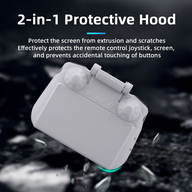 For DJI Mini 3 w/ screen remote control visor RC lanyard Light blocker sunshade