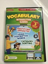 Lakeshore Vocabulary CD ROM Interactive Games