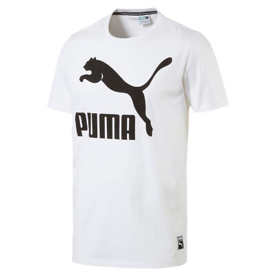 Puma Herren Archive Logo Tee Shirt Weiß TShirt T-Shirt Logoprint NEU 