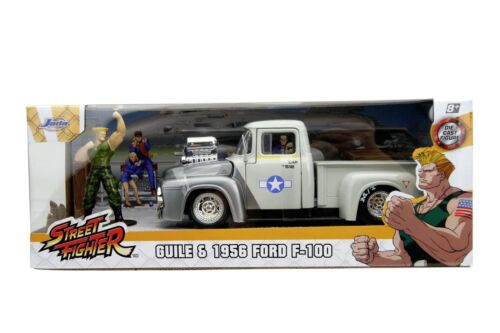 Jada TOYS - STREET FIGHTER 1:24 1956 FORD F-100 Die-Cast Car & 2.75" With Guille - Picture 1 of 8
