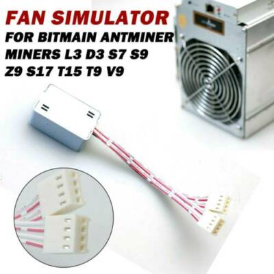Fan Simulator for Bitmain Antminer Miners L3 D3 S7 S9 Z9 S17 T15 T9 V9 Mining