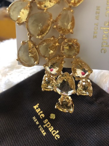 Auth. Kate Spade New York Kronleuchter Tropfen Ohrstecker (weiß cremefarbengold) KS - Bild 8 von 12
