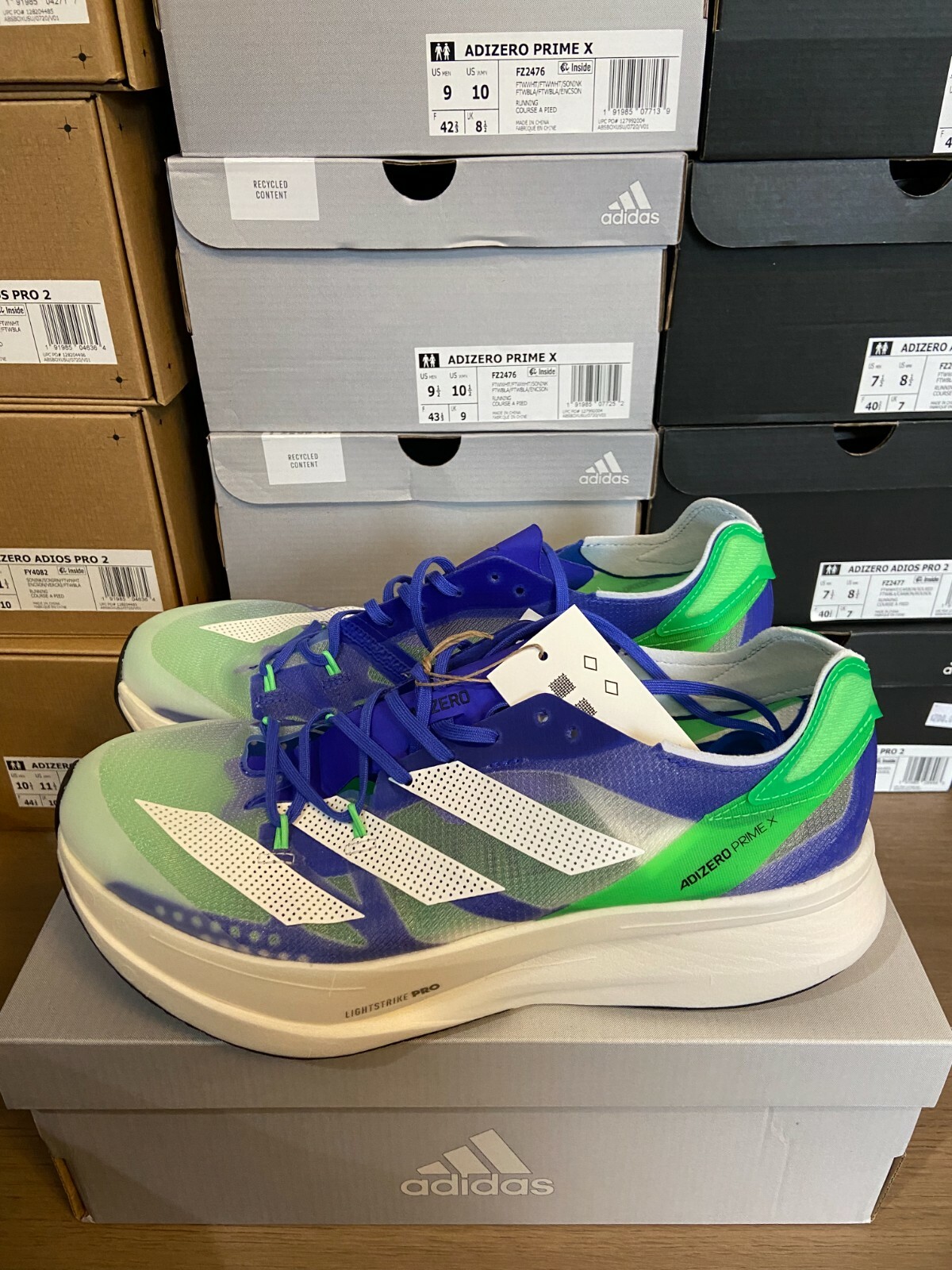Size 9.5 - adidas Adizero Prime X Sonic 