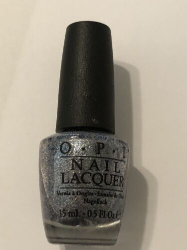 OPI Nail Lacquer Nail Polish Shine for Me Silver Glitter Glam Rare - 第 1/4 張圖片