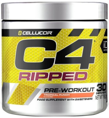 Cellucor C4 Ripped 170g 30 Portionen explosives Preworkout Original USA-Bestand.