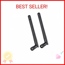 Bingfu Dual Band WiFi 2.4GHz 5GHz 5.8GHz 3dBi MIMO RP-SMA Male Antenna (2-Pack)