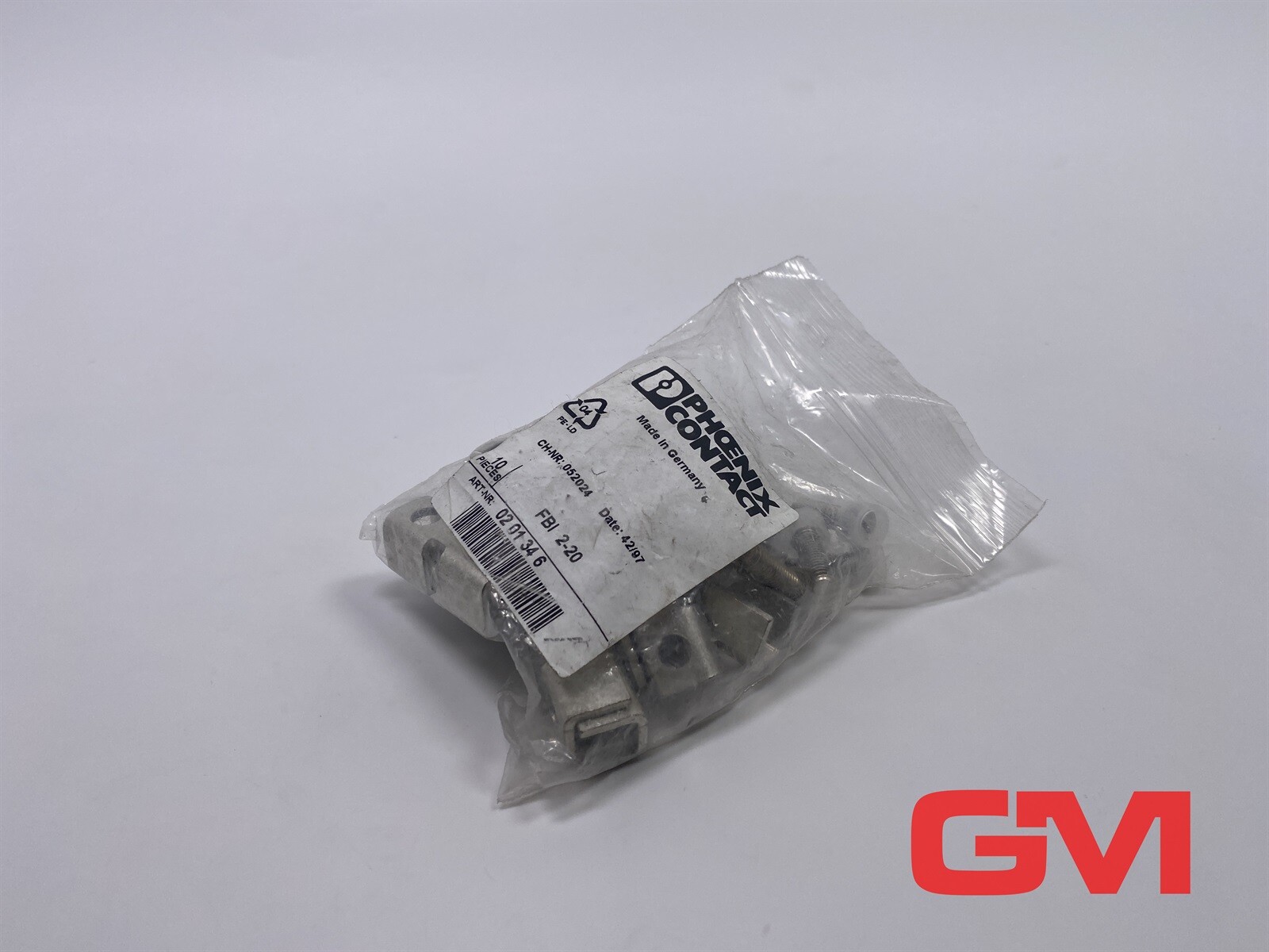 10x Phoenix Contact Fixed Bridge FBI 2-20 0201346 Silver