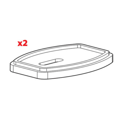 Set 2 Spacers for Buffer Kit Connectors Cargo - H = 7mm