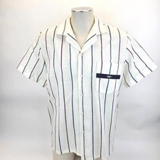 Phase II Short Sleeve Mens Button Up Shirt Vintage Large Made in USA Lightweight
