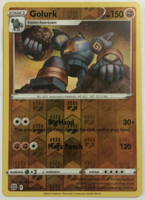 Pokemon - Golurk 083/172 - Rare - Reverse Holo - Brilliant Stars - NM/M - New