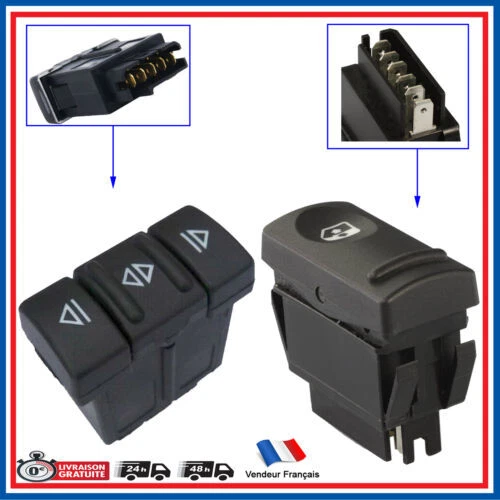 Interruptores y controles traseros Renault para habitáculo e interiores de coche