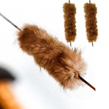 Beaver Fur Bowstring Silencers Bow String Silencers for Recurve  Longbow, 2 Pcs