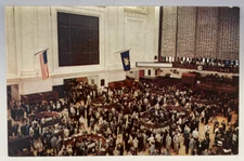 New York Stock Exchange, The Nation's Market Place, Vintage Chrome Postcard