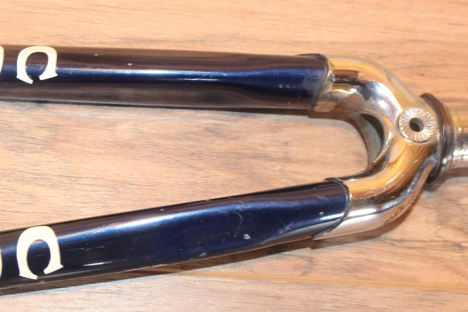 Coppi Lugged Chrome Crown Masciaghi 700c Fork 1-inch Threaded Engraved - Image 4 of 4