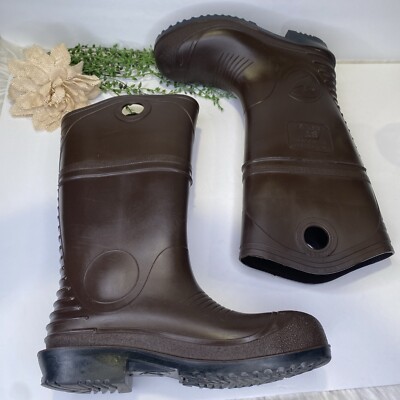 Dunlop Durapro XCP Steel Toe Brown Rain Boots Pull On Men display picture 2
