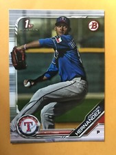 2019 Bowman JONATHAN HERNANDEZ 1st Bowman Card RC Texas RANGERS #BP-119