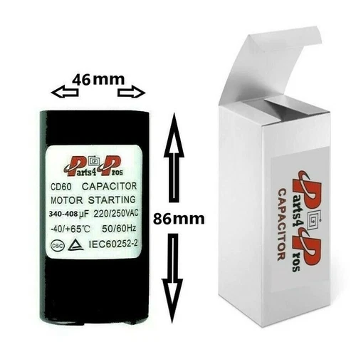 340-408 uF MFD 220 250 V 220/250 VAC High Quality Motor Start Capacitor Round 