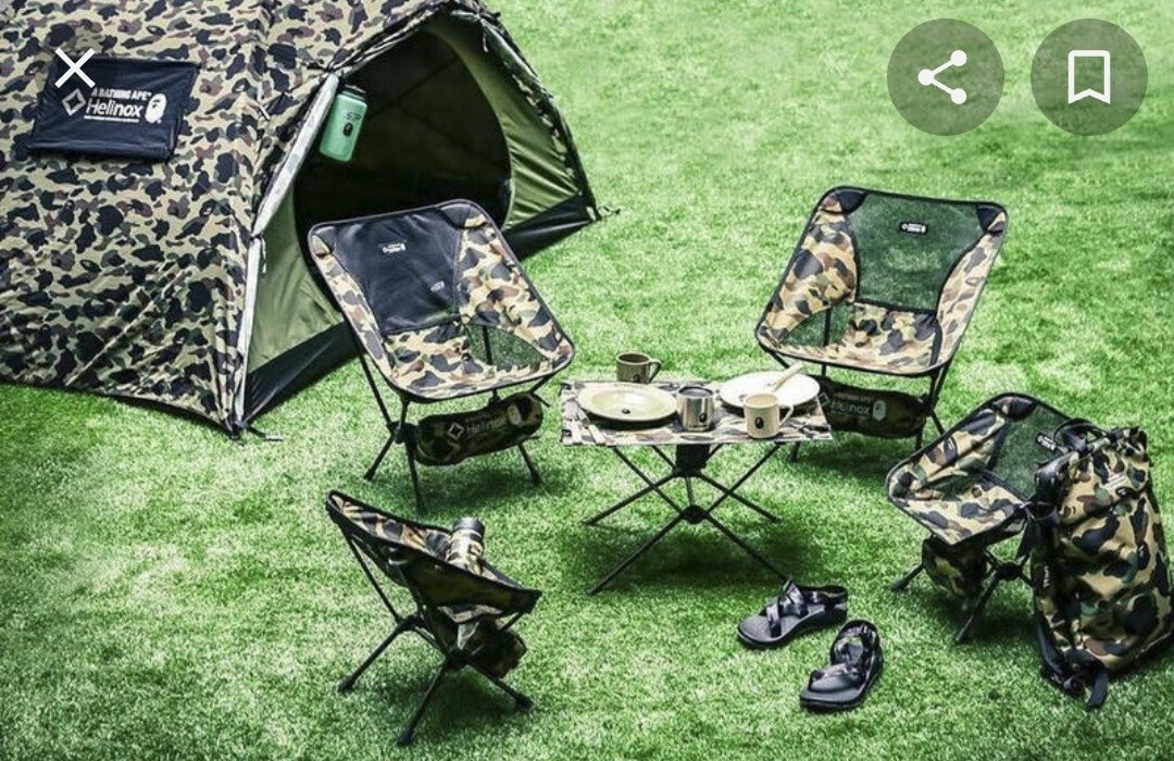 Bape X Helinox Tablenone Green Camo | eBay